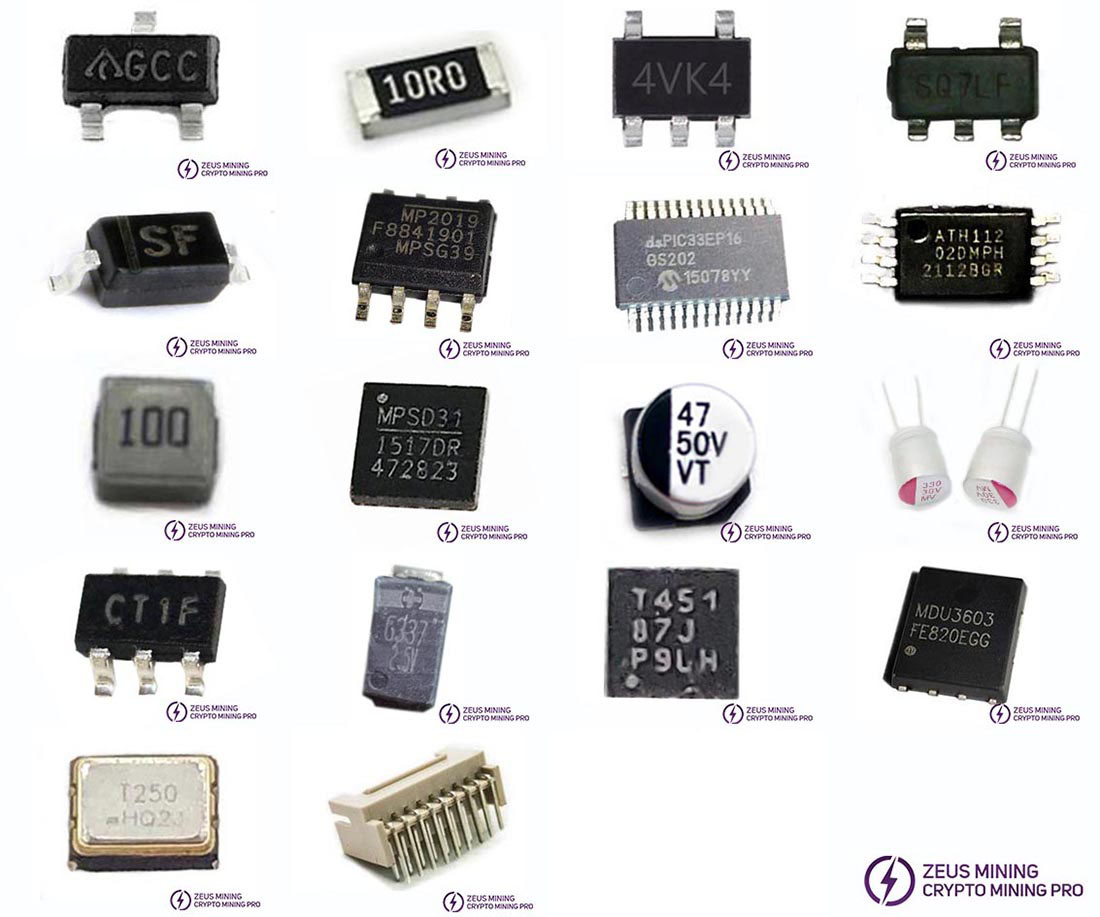 Antminer T17 hash board spare parts kit