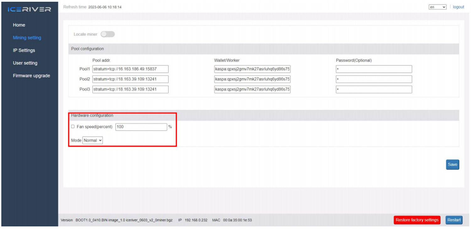 hardware configuration
