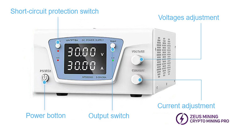 the button of WANPTEK KPS3030D PSU the button of WANPTEK KPS3030D PSU