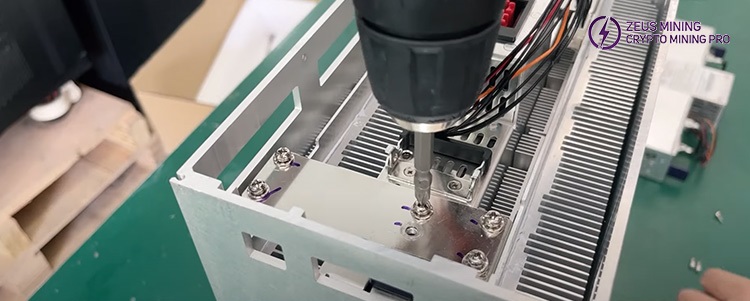 remove the fixing screws on the power bridge remove the fixing screws on the power bridge