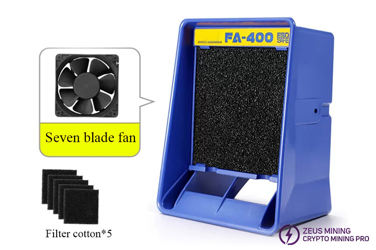 FA400-04 bench top ESD-Safe smoke absorber FA400-04 bench top ESD-Safe smoke absorber