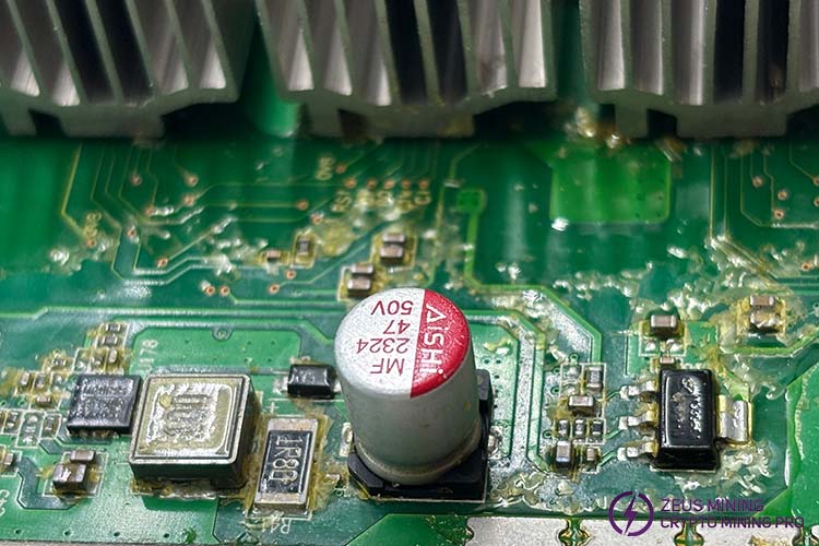 47 50V capacitor on S19KPro hash board 47 50V capacitor on S19KPro hash board