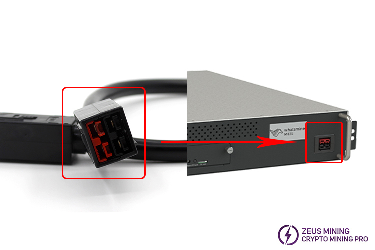 Whatsminer double head with plug cable Whatsminer double head with plug cable