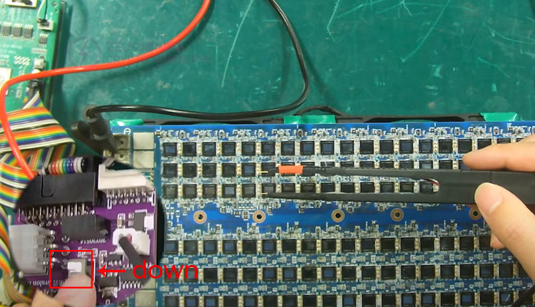 shorting D signal debug