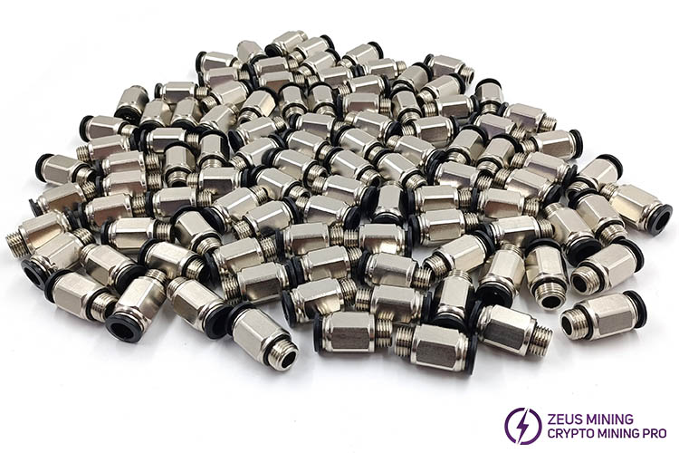 Quick plug connector IPC10-G02 for PVC corrugated pipes