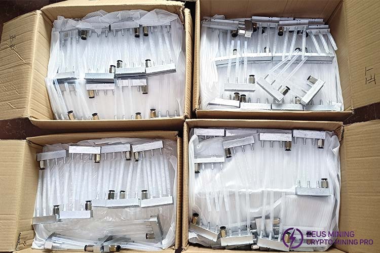 Antminer water cooling water divider for 3 hash boards