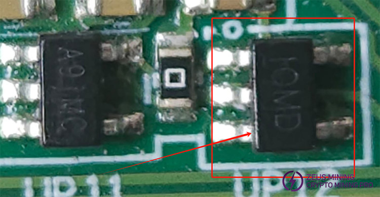 IOMD marking LDO for Whatsminer M50 hash board