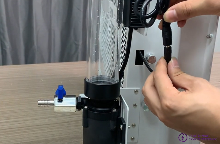 Install the power cable Install the power cable