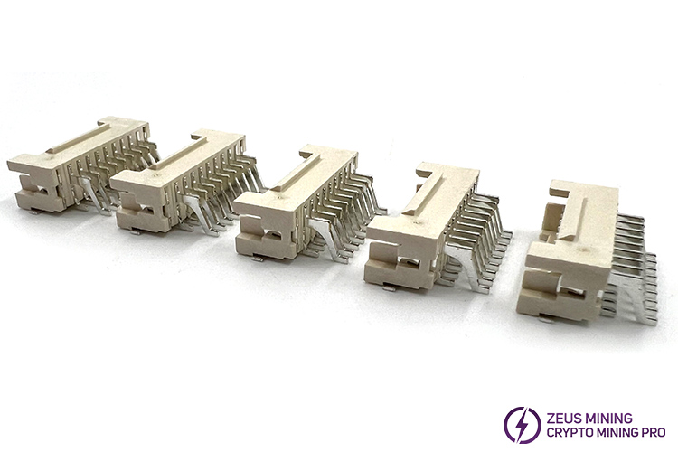 18-pin male socket curved for hashboard