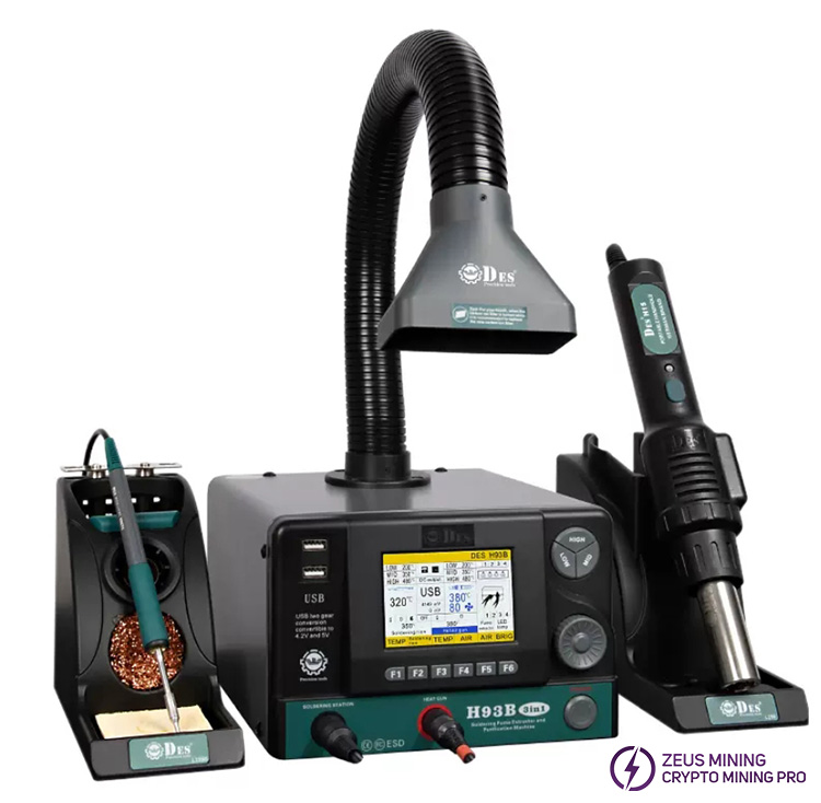 DES H93B intelligent temperature-controlled desoldering station DES H93B intelligent temperature-controlled desoldering station