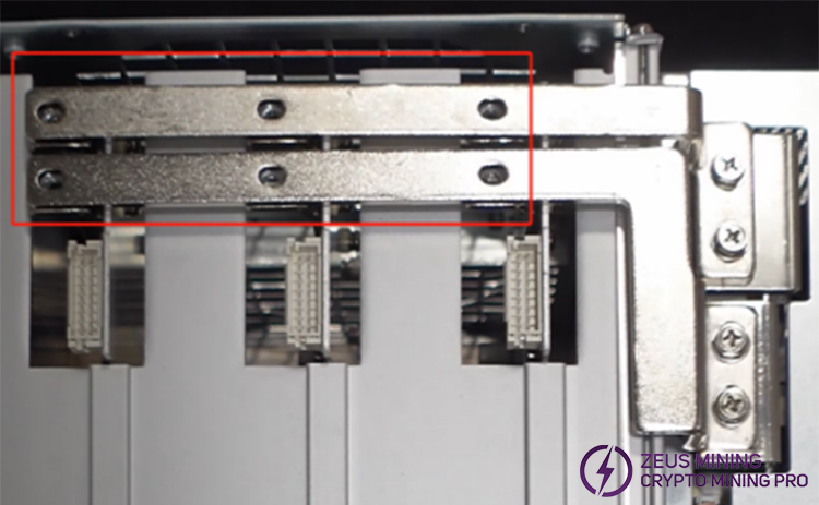 Remove the conductive copper sheets fixed screws Remove the conductive copper sheets fixed screws
