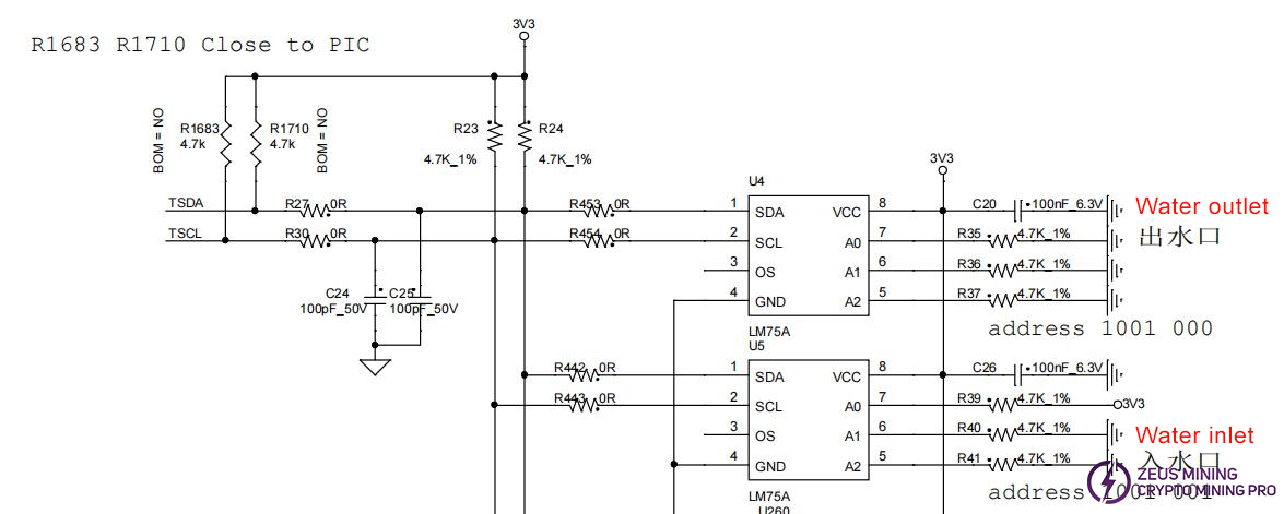 temperature sensor circuit diagram for S19 pro+ Hydro
