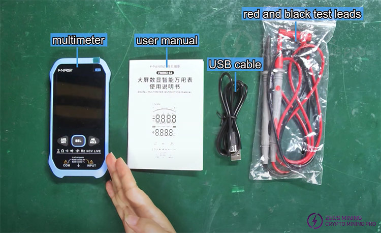 Fnirsi S1 multimeter smart with large display Fnirsi S1 multimeter smart with large display