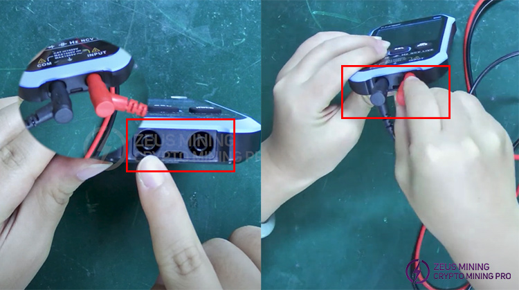 connect the test pens connect the test pens
