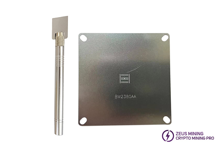BM2380AA chip tin stencil for KS3 hash board