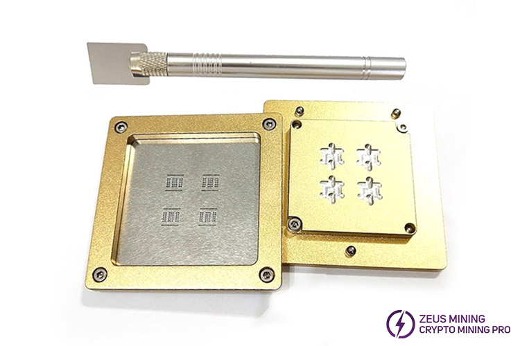 Antminer BM1764 chip tin fixture Antminer BM1764 chip tin fixture