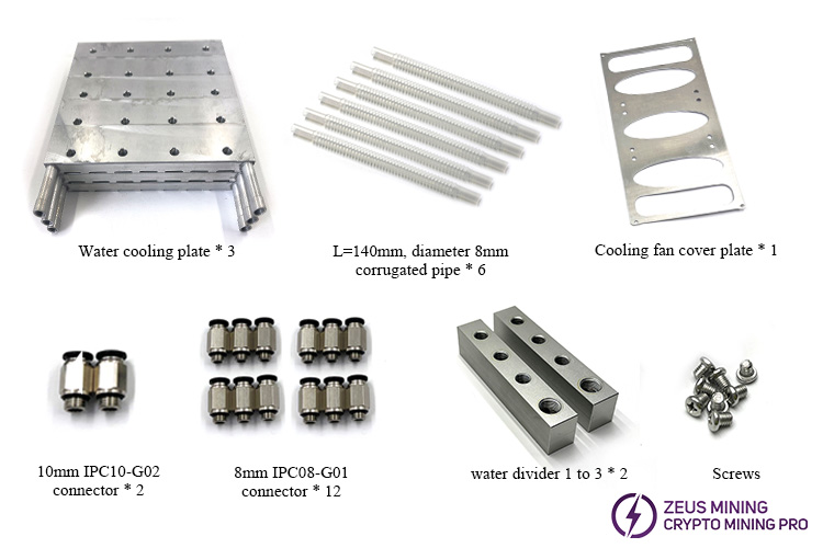 Antminer K7 63.5T water cooling plate Antminer K7 63.5T water cooling plate