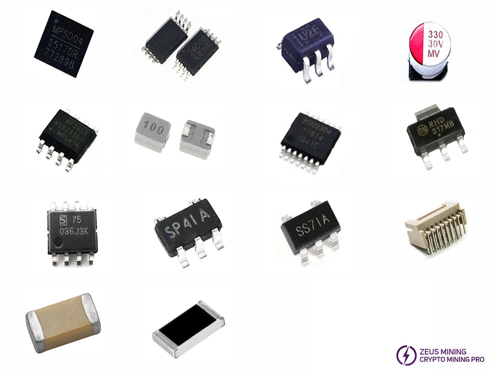 S19k pro hash board parts list S19k pro hash board parts list