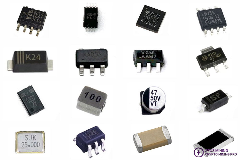 hash board BOM lists for S19jpro+ hash board repair