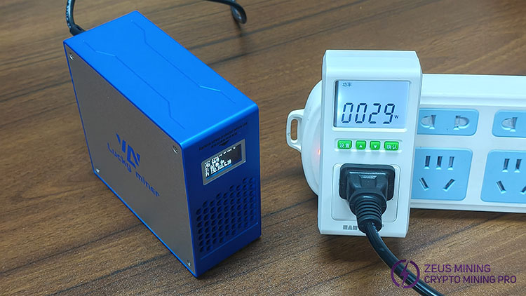 power test for the LV07 Lottery miner