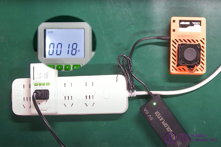 power consumption test for NerdAxe 500Gh/s miner power consumption test for NerdAxe 500Gh/s miner