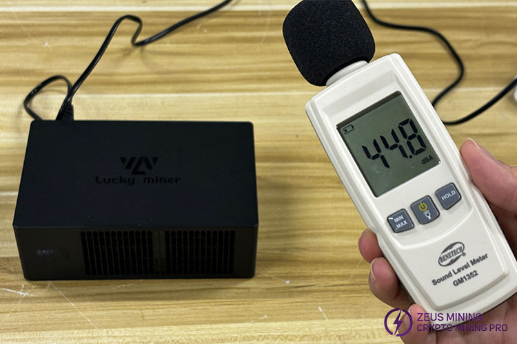 noise test for LV08 miner mining