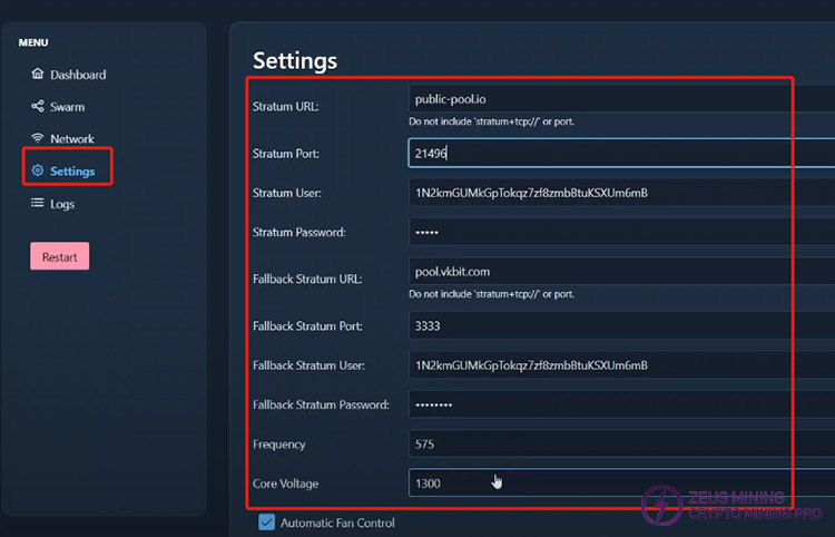 Configure lottery miner lv08 Configure lottery miner lv08