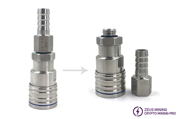 Whatsminer M63 Hydro cooling female quick connector Whatsminer M63 Hydro cooling female quick connector