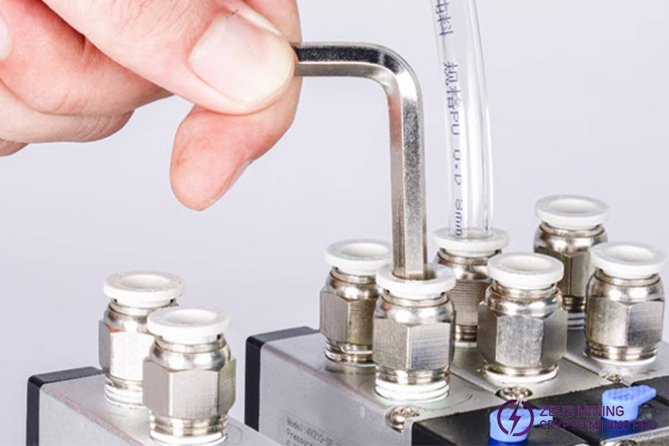 male G thread compression fitting for ASIC miner tube connect