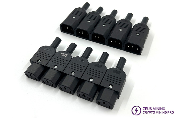 Antminer power cord plug connector
