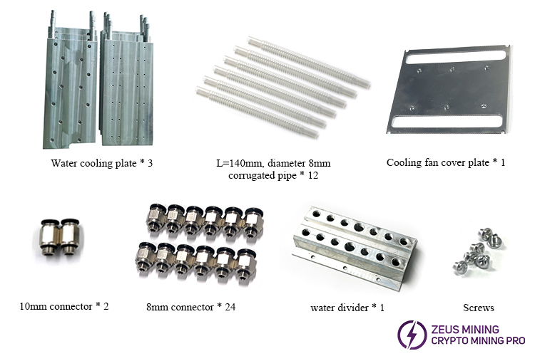 water-cooled heat sink radiator for M50 miner