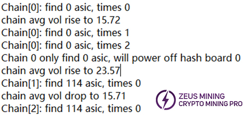 Antminer s19 pro log report 0 ASIC Antminer s19 pro log report 0 ASIC