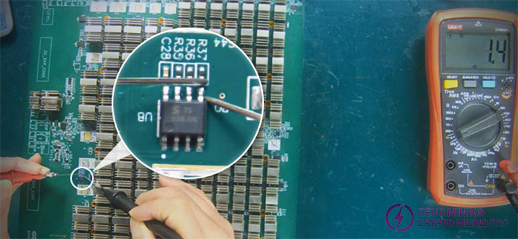 Antminer L7 hash board detection