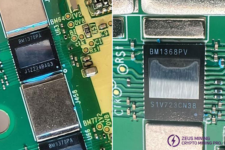Antminer BM1370 and BM1368 ASIC chip