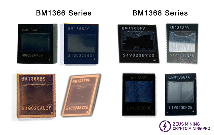 BM1366 and BM1368 asic chip series