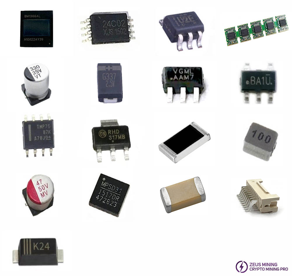 S19kpro BHB56903 hash board repair list S19kpro BHB56903 hash board repair list