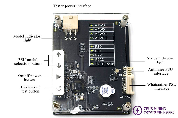 PSU test stand for Antminer Whatsmier