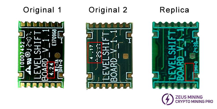 SGM8304 operational amplifier module appearance comparison