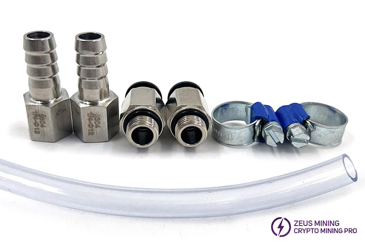 10mm water cooling quick connector for one miner