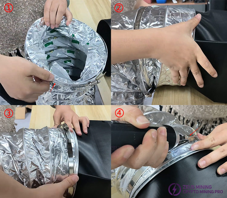 install aluminum foil pipe install aluminum foil pipe