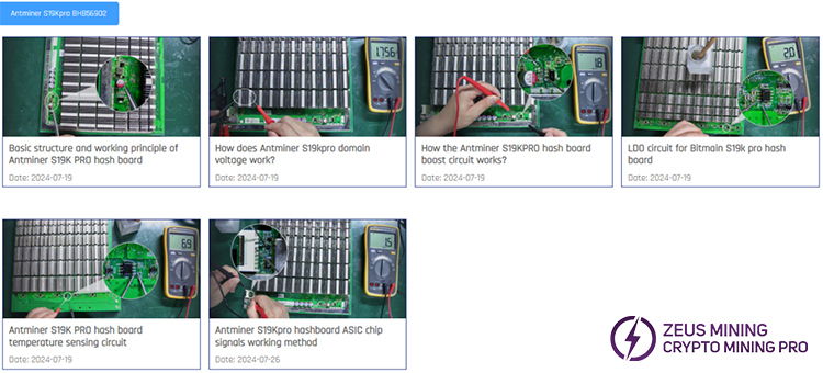Antminer s19kpro hash board repair tutorial
