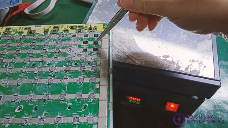 replace Antminer asic hash chip replace Antminer asic hash chip