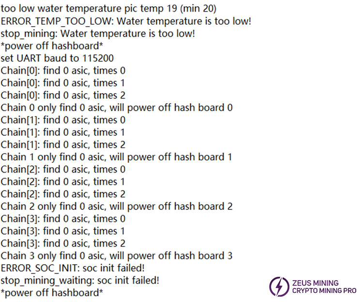 Antminer S19Pro Hydro miner kernel log Antminer S19Pro Hydro miner kernel log