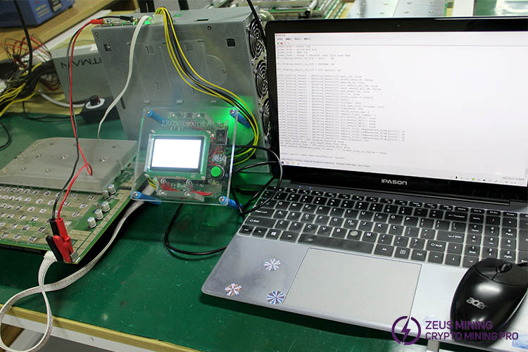 test Antminer KS3 hash board