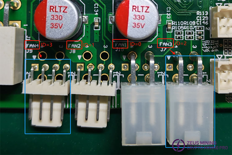 Control board fan interface S19k Pro