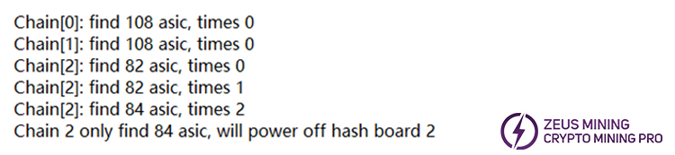 Antminer S21 kernel log display