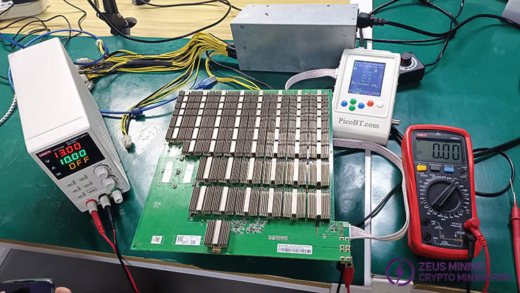 PicoBT fixture detects S21 hash board