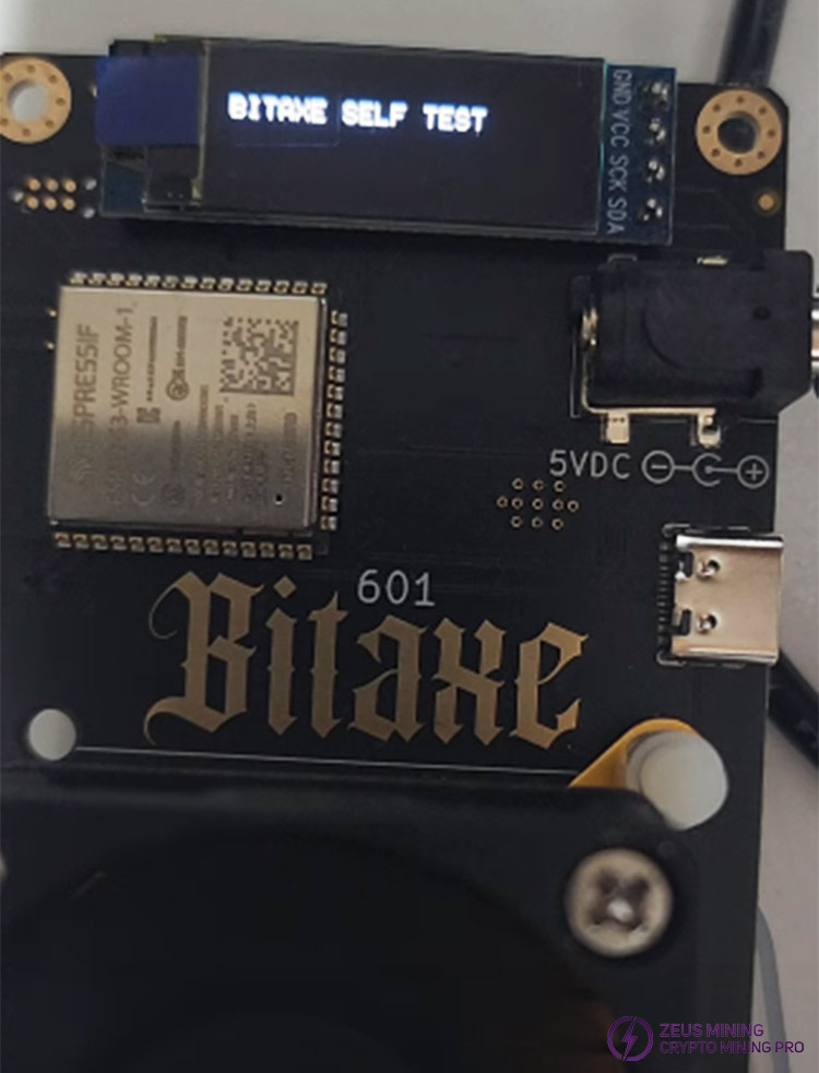 Bitaxe solo miner self-test Bitaxe solo miner self-test
