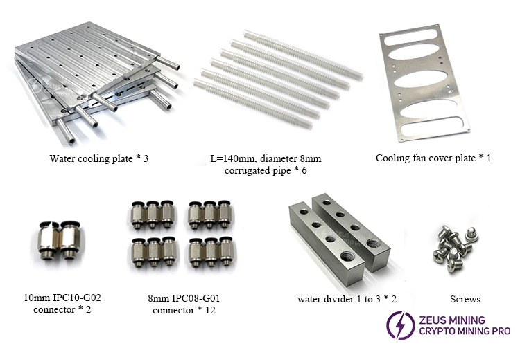 upgrade Antminer KS5 KS5pro water cooling plate kit