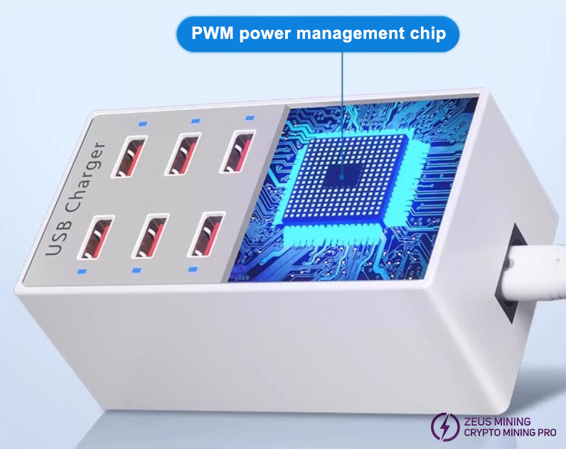 USB wall charger power hub strip 12 poles